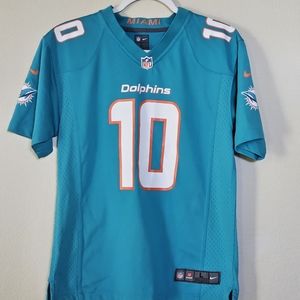 Nike Tyreek Hill #10 Miami Dolphins Game on-Field Jersey Green Youth L  14/16